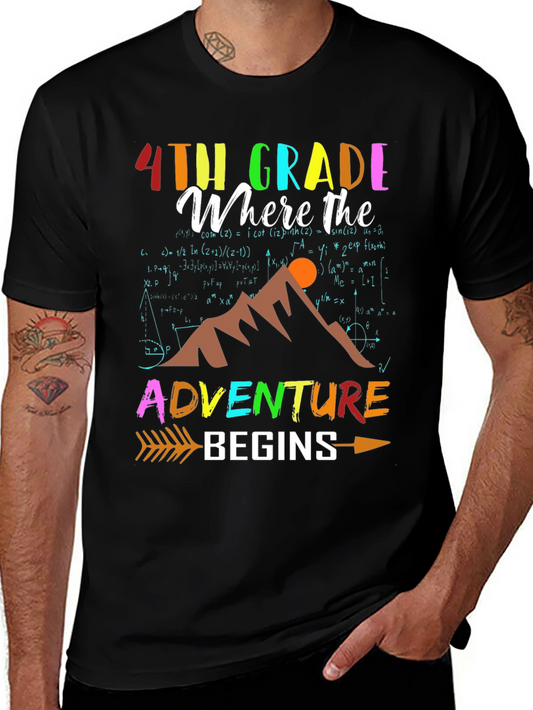 4th Grade Adventure Begins Graphic Tee