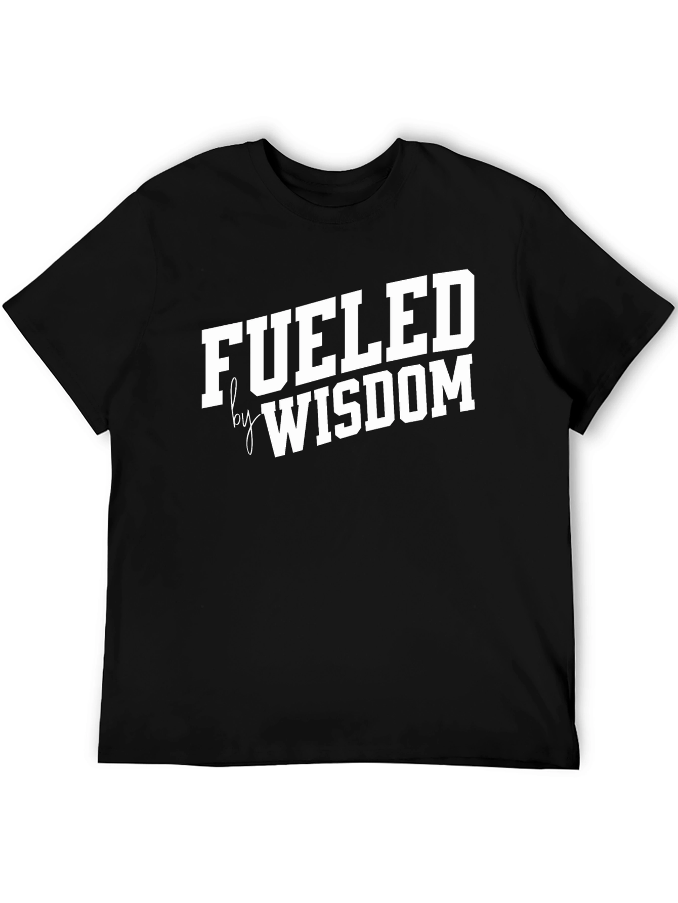 Fueled by Wisdom Black Graphic T-Shirt