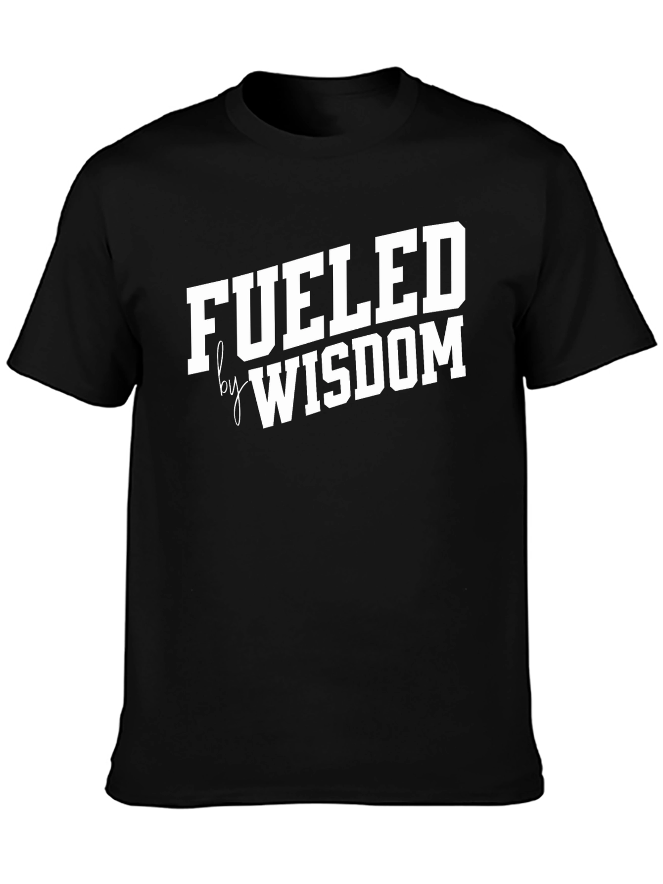 Fueled by Wisdom Black Graphic T-Shirt