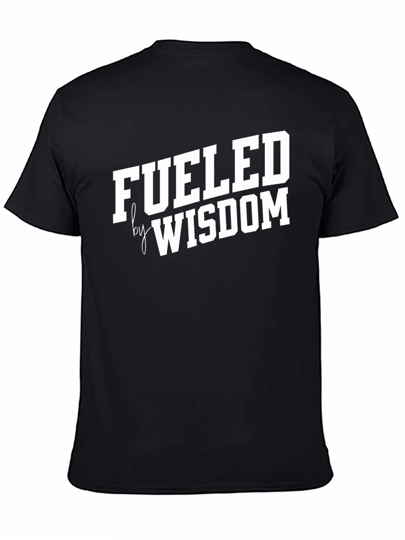 Fueled by Wisdom Black Graphic T-Shirt