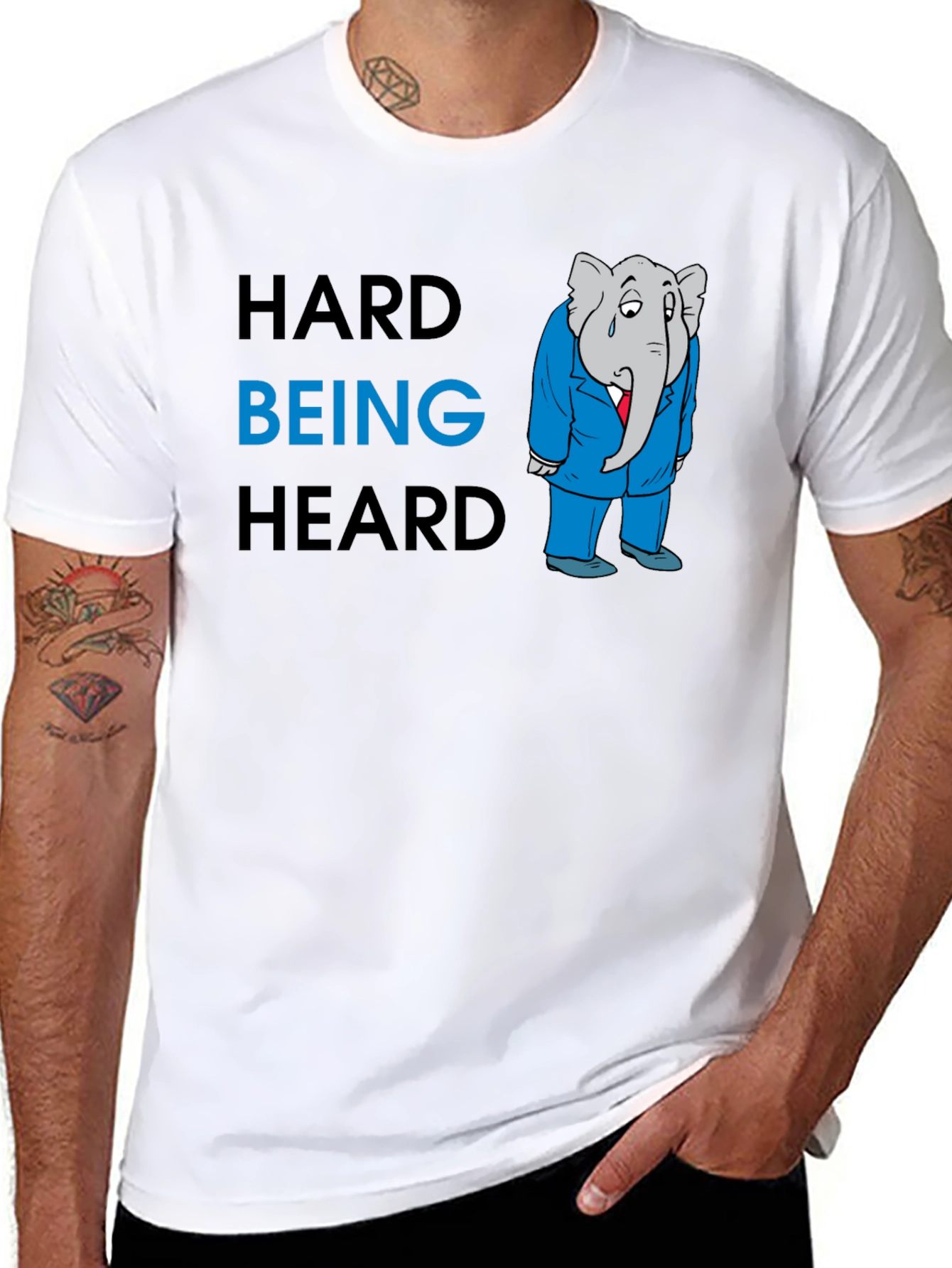 Hard Being Heard Graphic T-Shirt