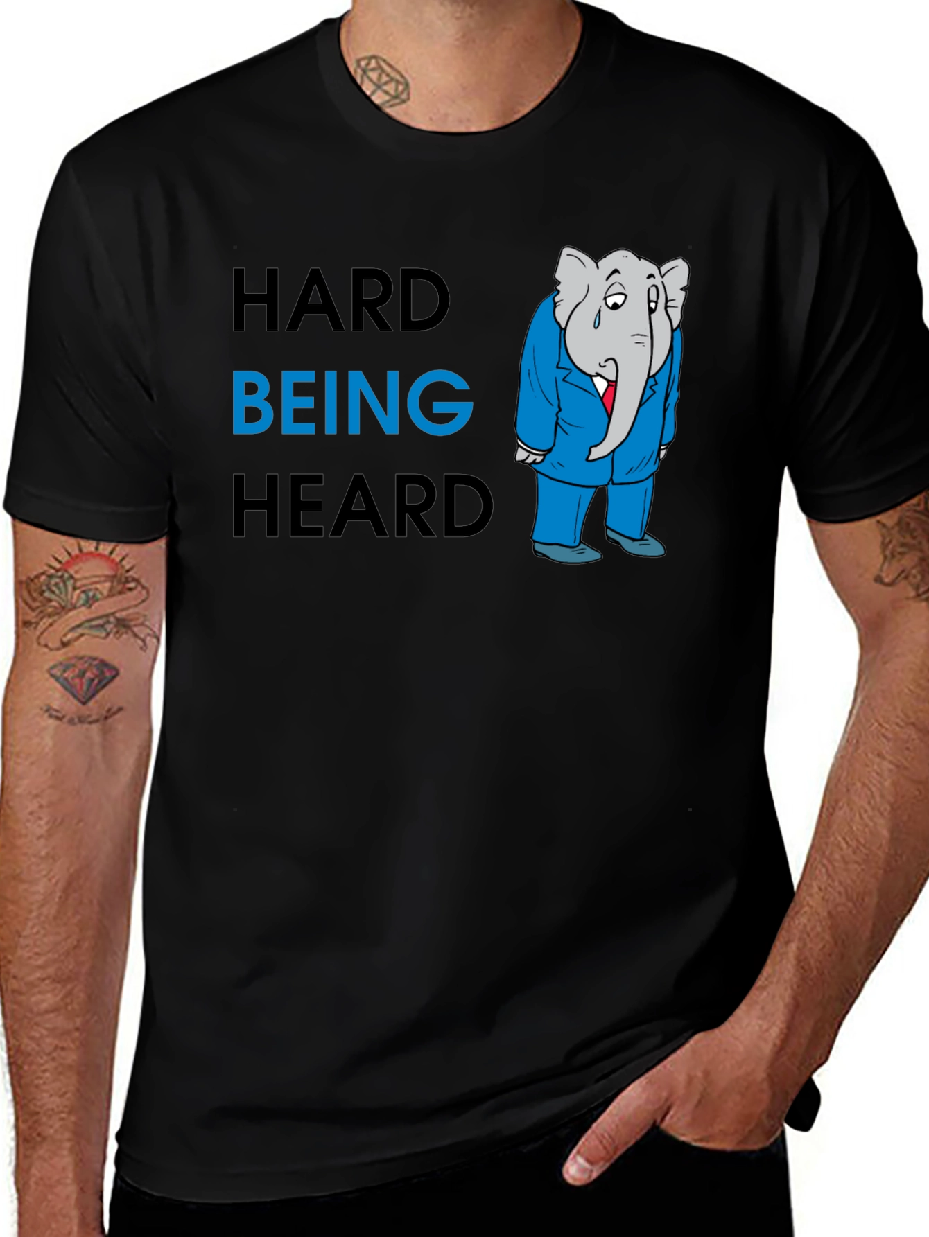 Hard Being Heard Graphic T-Shirt
