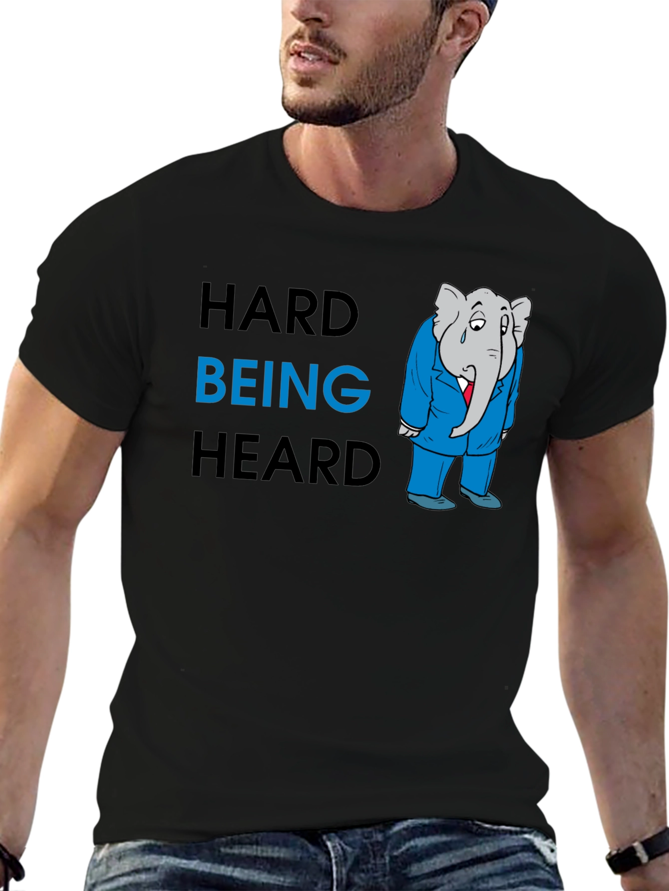 Hard Being Heard Graphic T-Shirt