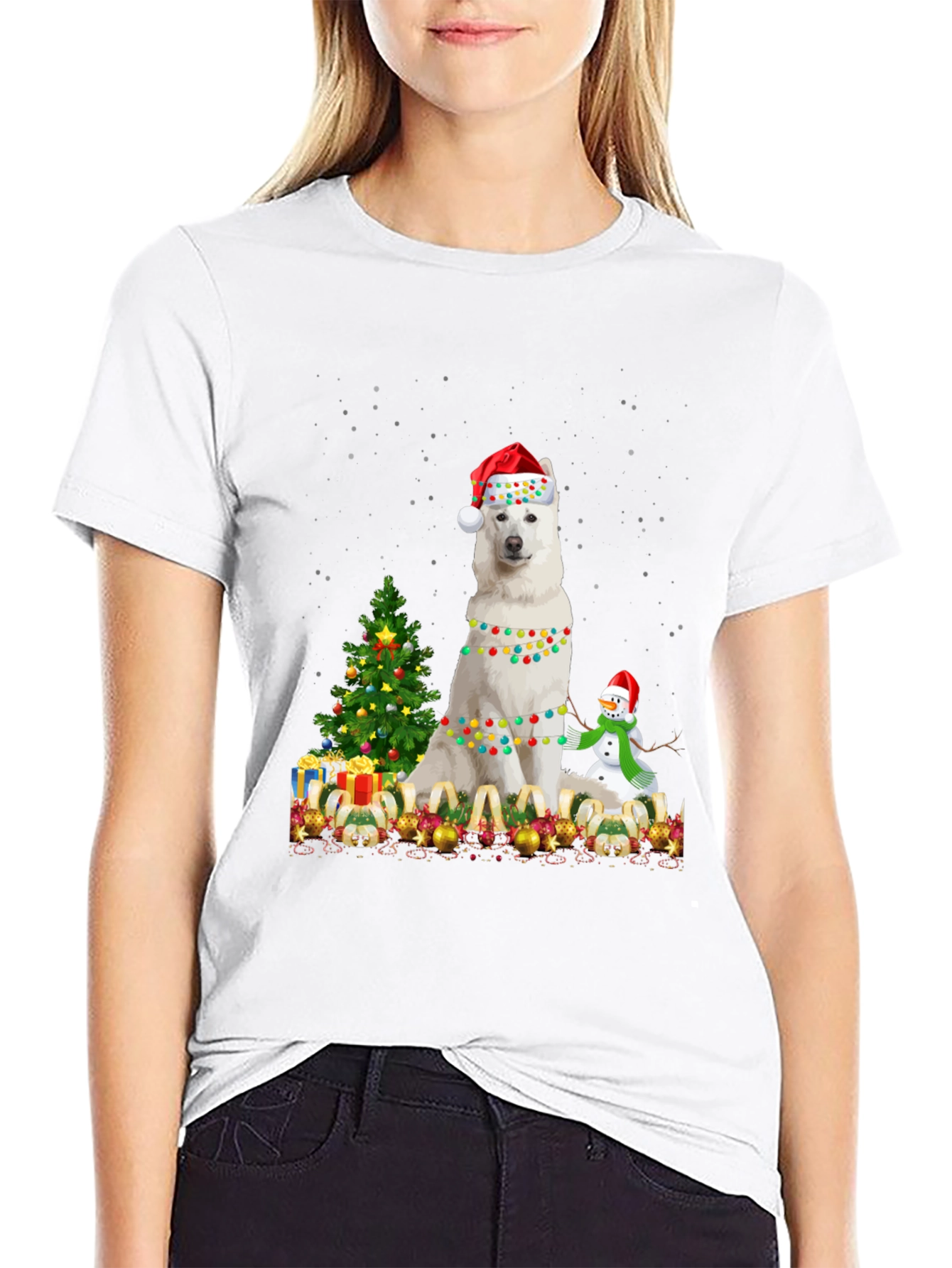 Festive Dog Christmas T-Shirt