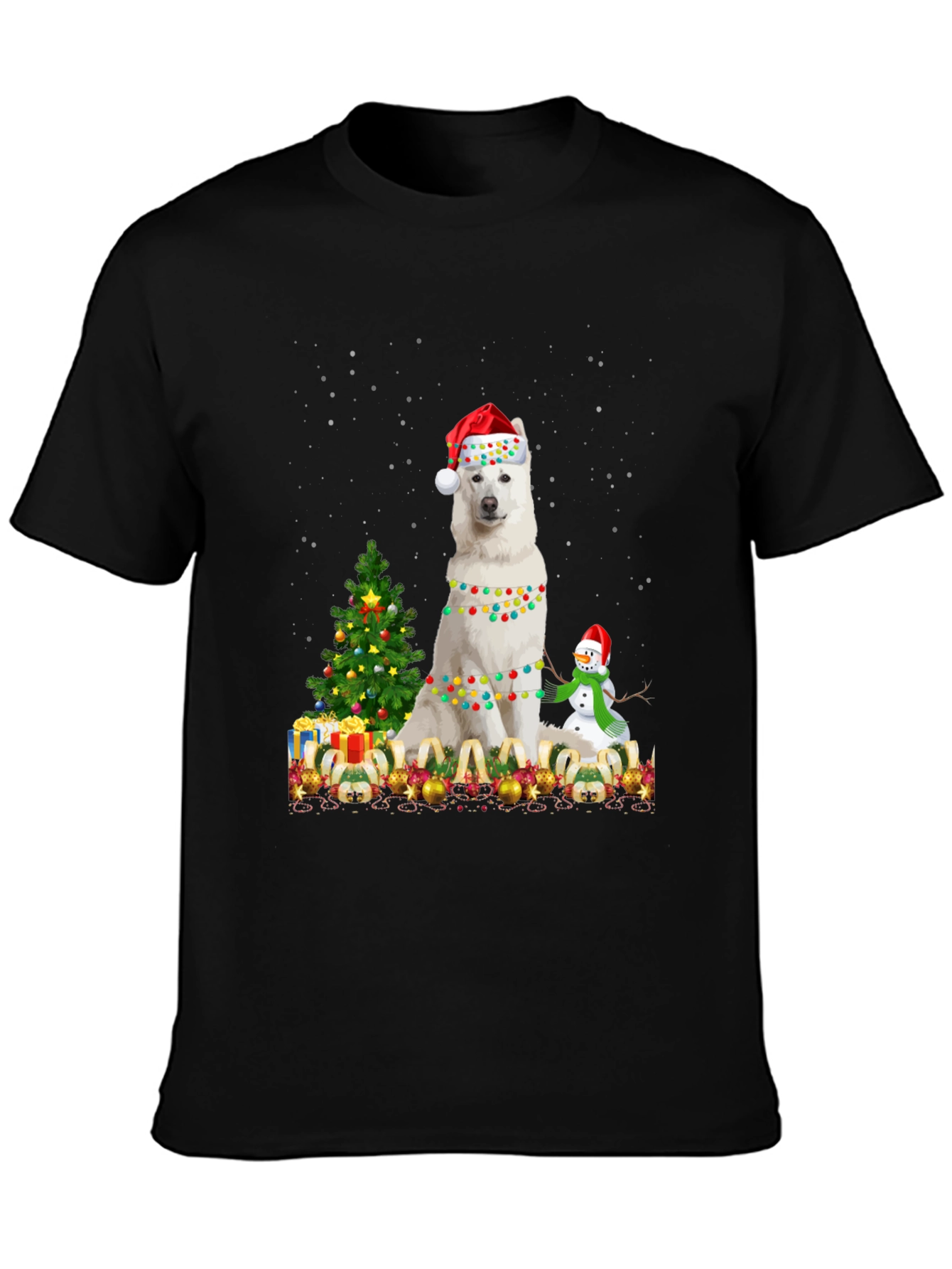 Festive Dog Christmas T-Shirt