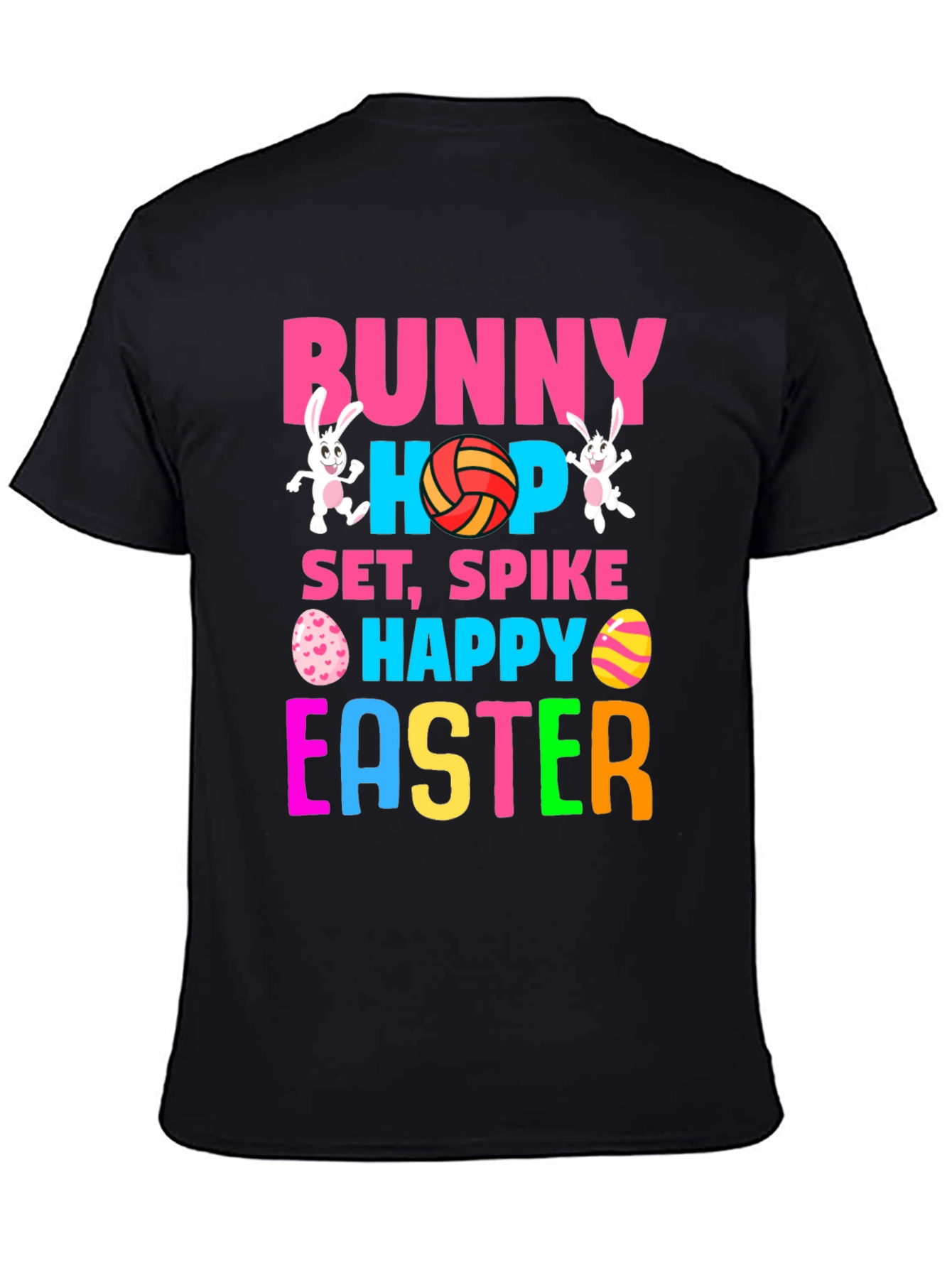 Bunny Hop Volleyball Easter T-Shirt