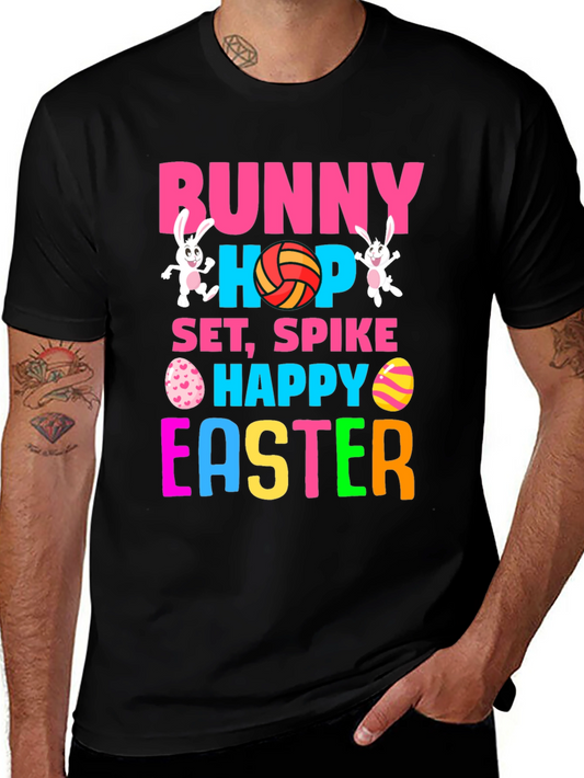 Bunny Hop Volleyball Easter T-Shirt
