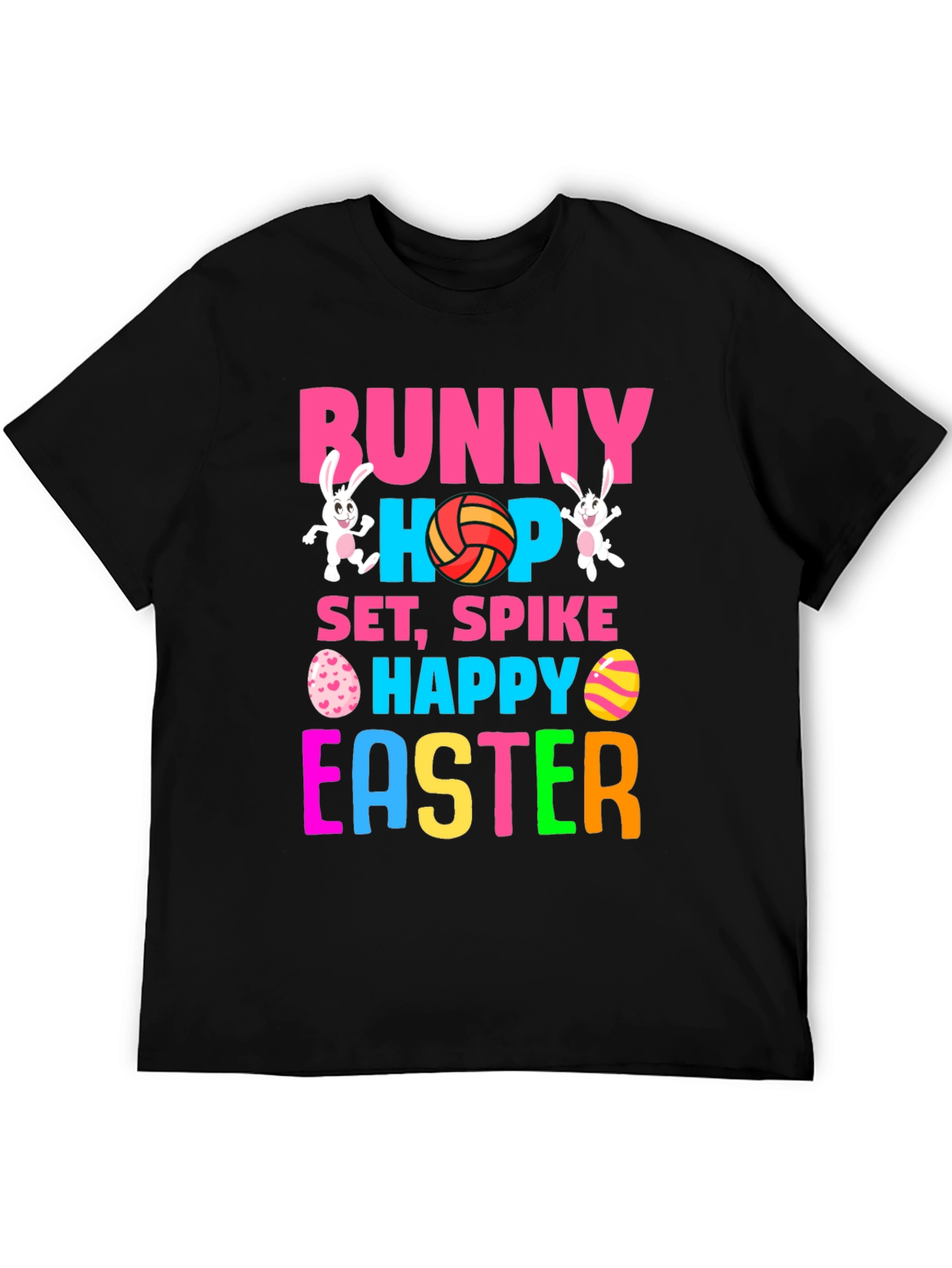 Bunny Hop Volleyball Easter T-Shirt