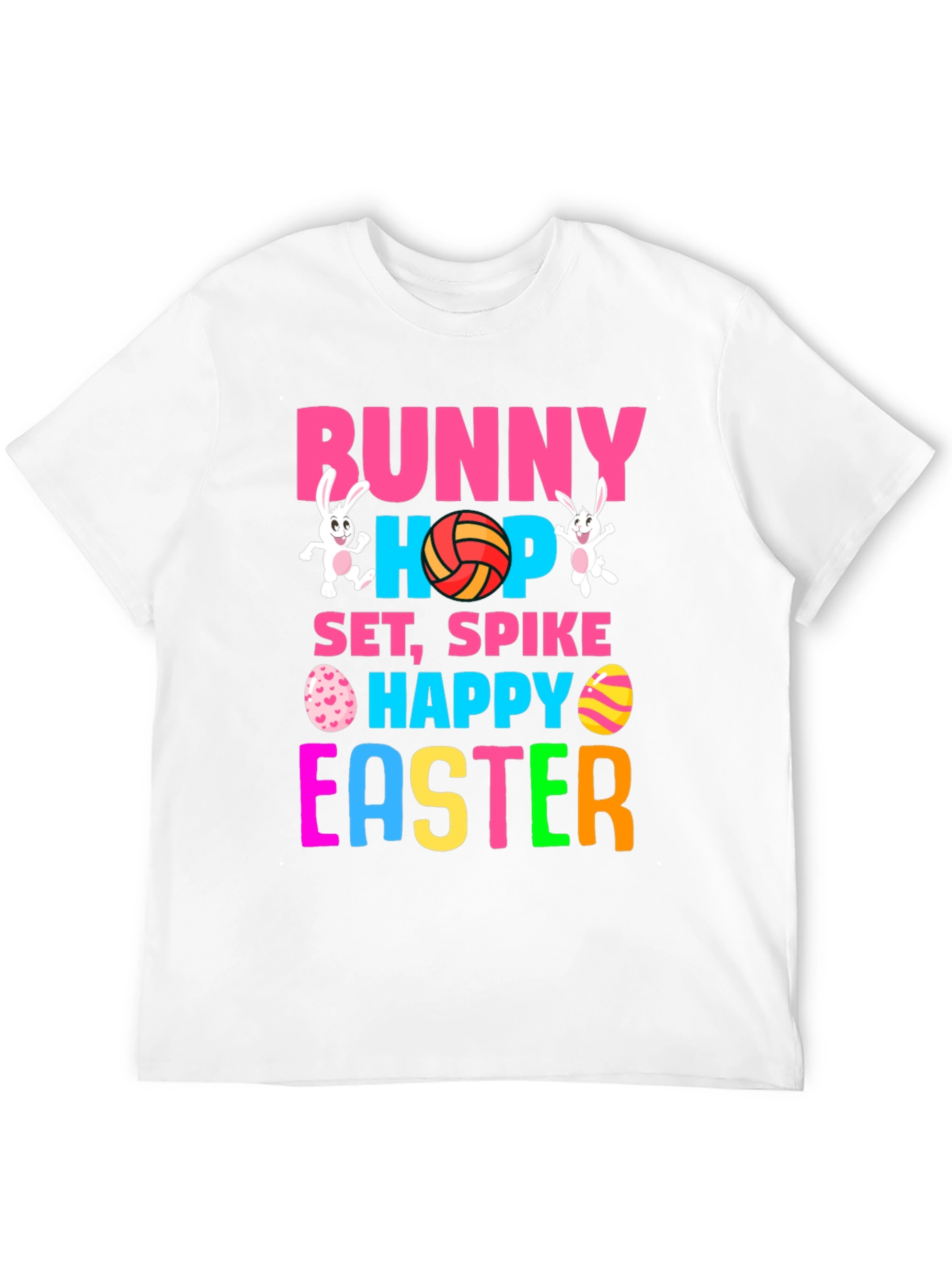 Bunny Hop Volleyball Easter T-Shirt