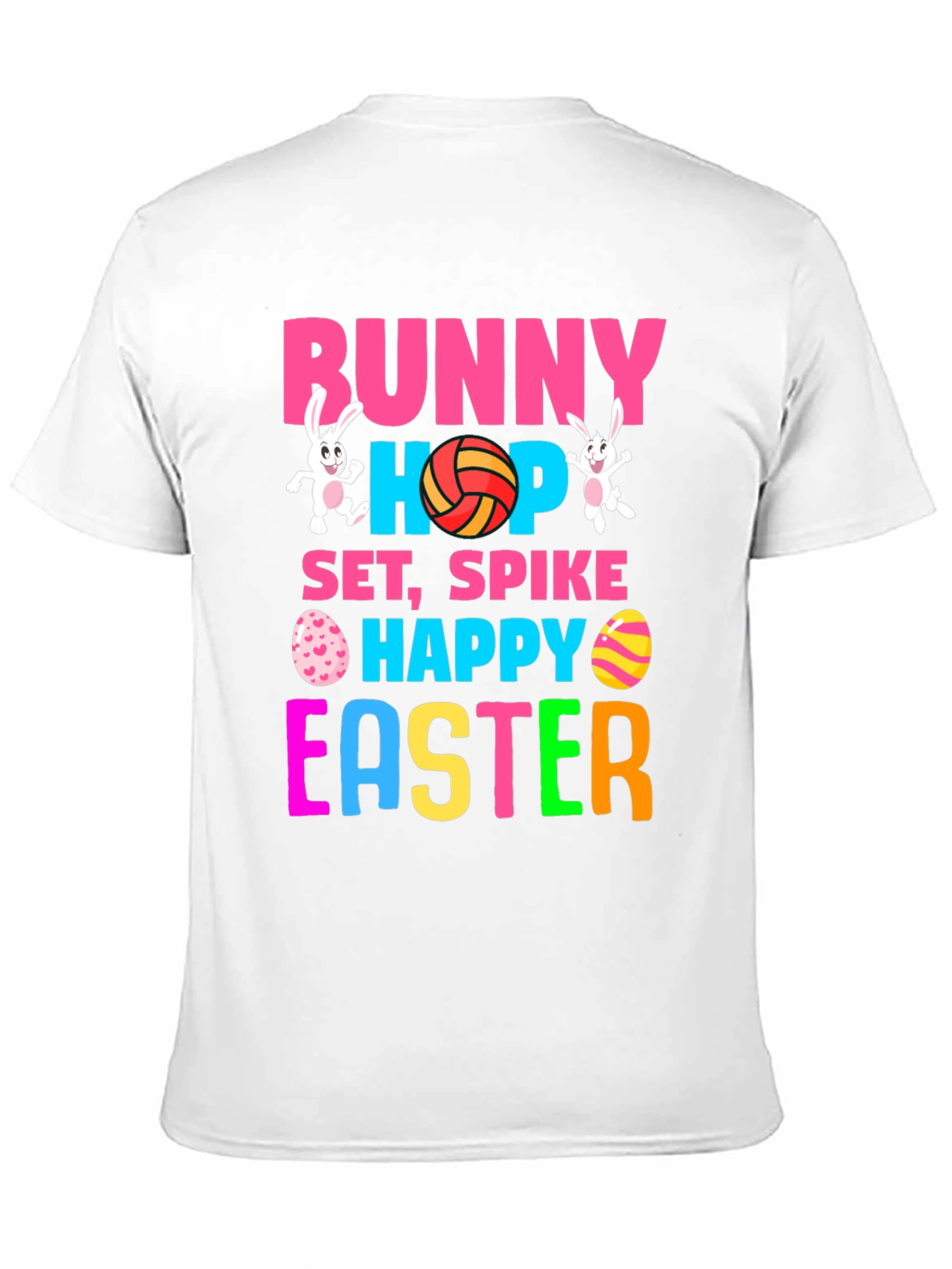 Bunny Hop Volleyball Easter T-Shirt
