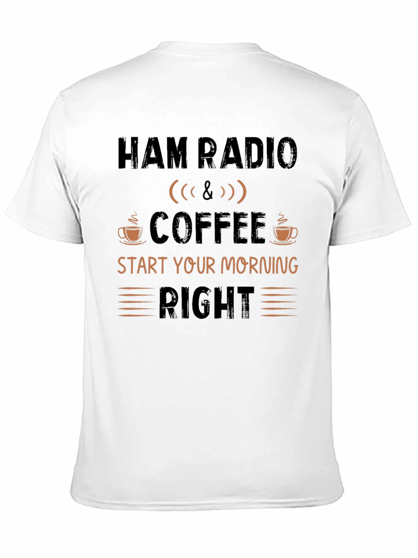 Ham Radio & Coffee Graphic T-Shirt