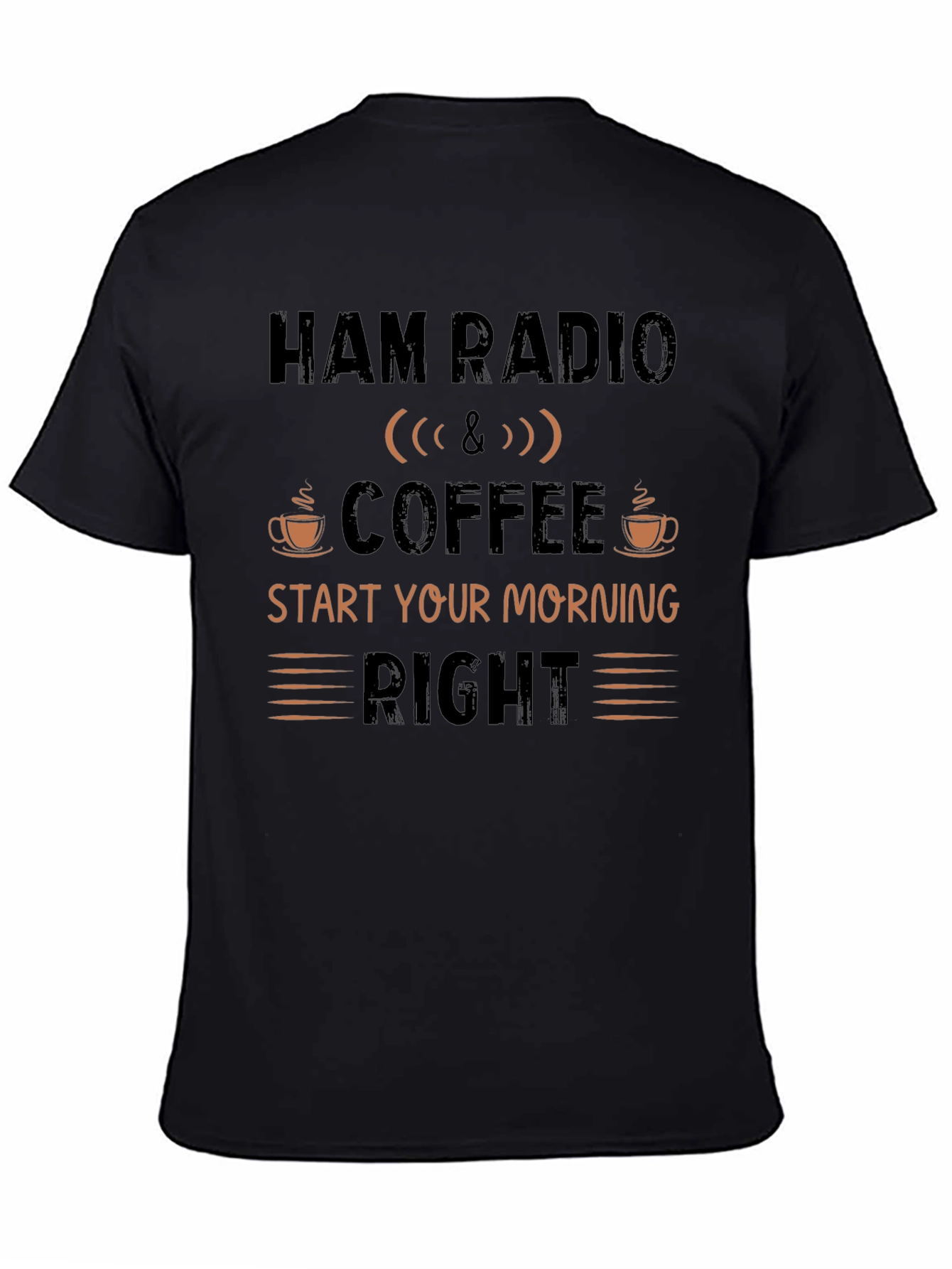 Ham Radio & Coffee Graphic T-Shirt