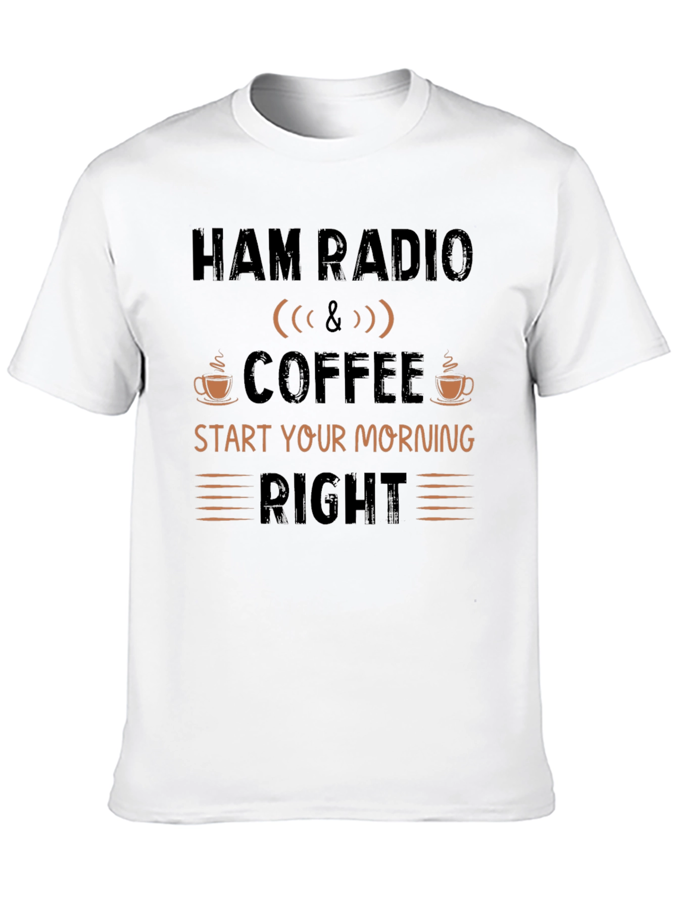 Ham Radio & Coffee Graphic T-Shirt