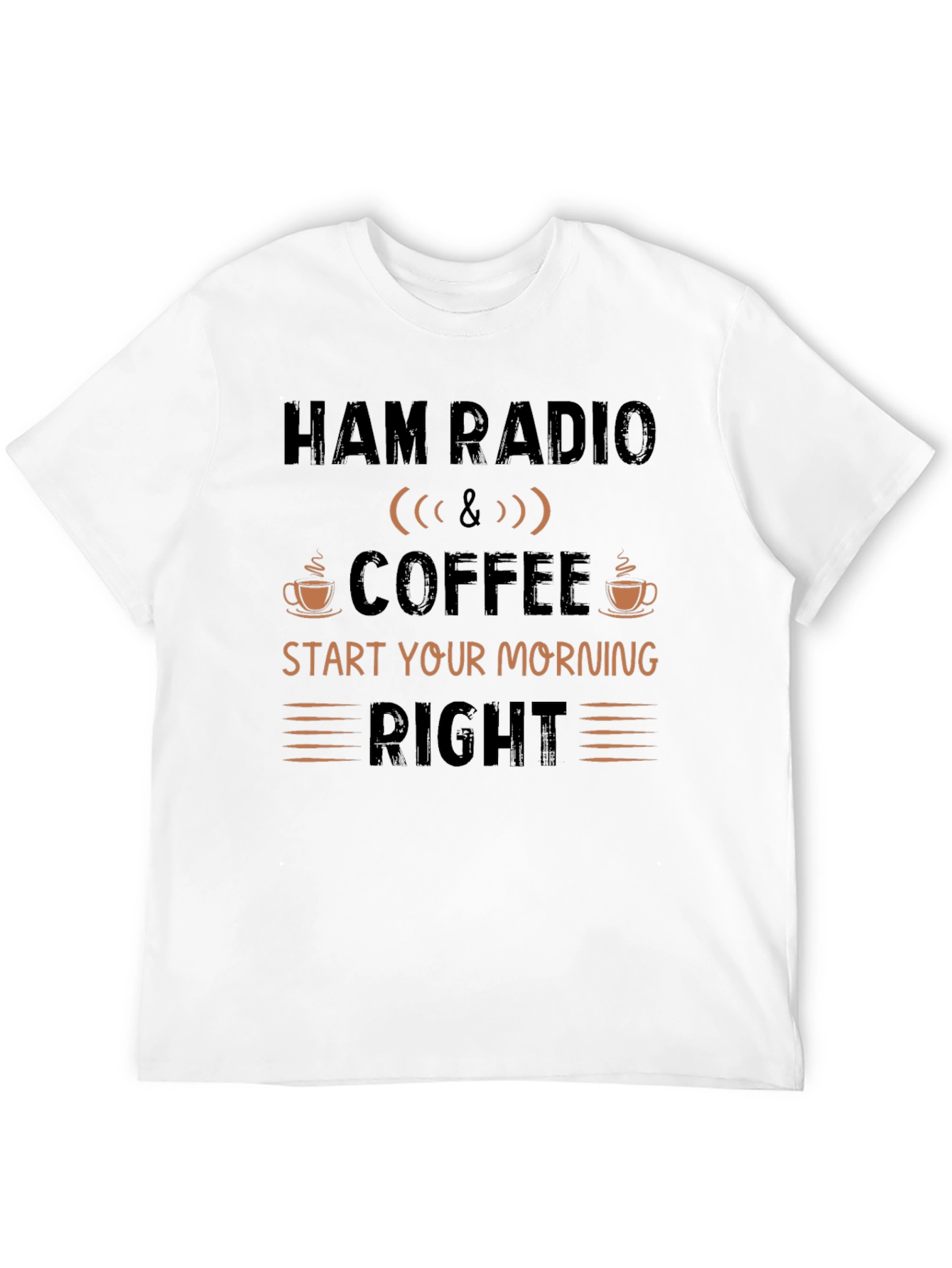 Ham Radio & Coffee Graphic T-Shirt
