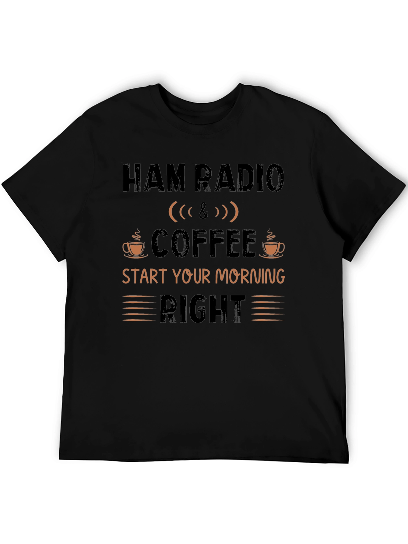 Ham Radio & Coffee Graphic T-Shirt