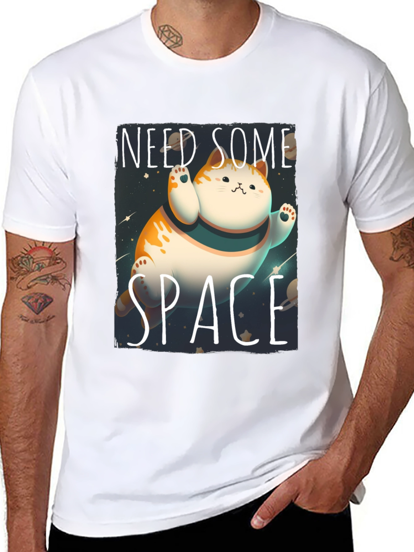 Need Some Space Cat T-Shirt - Galaxy Kitten Tee