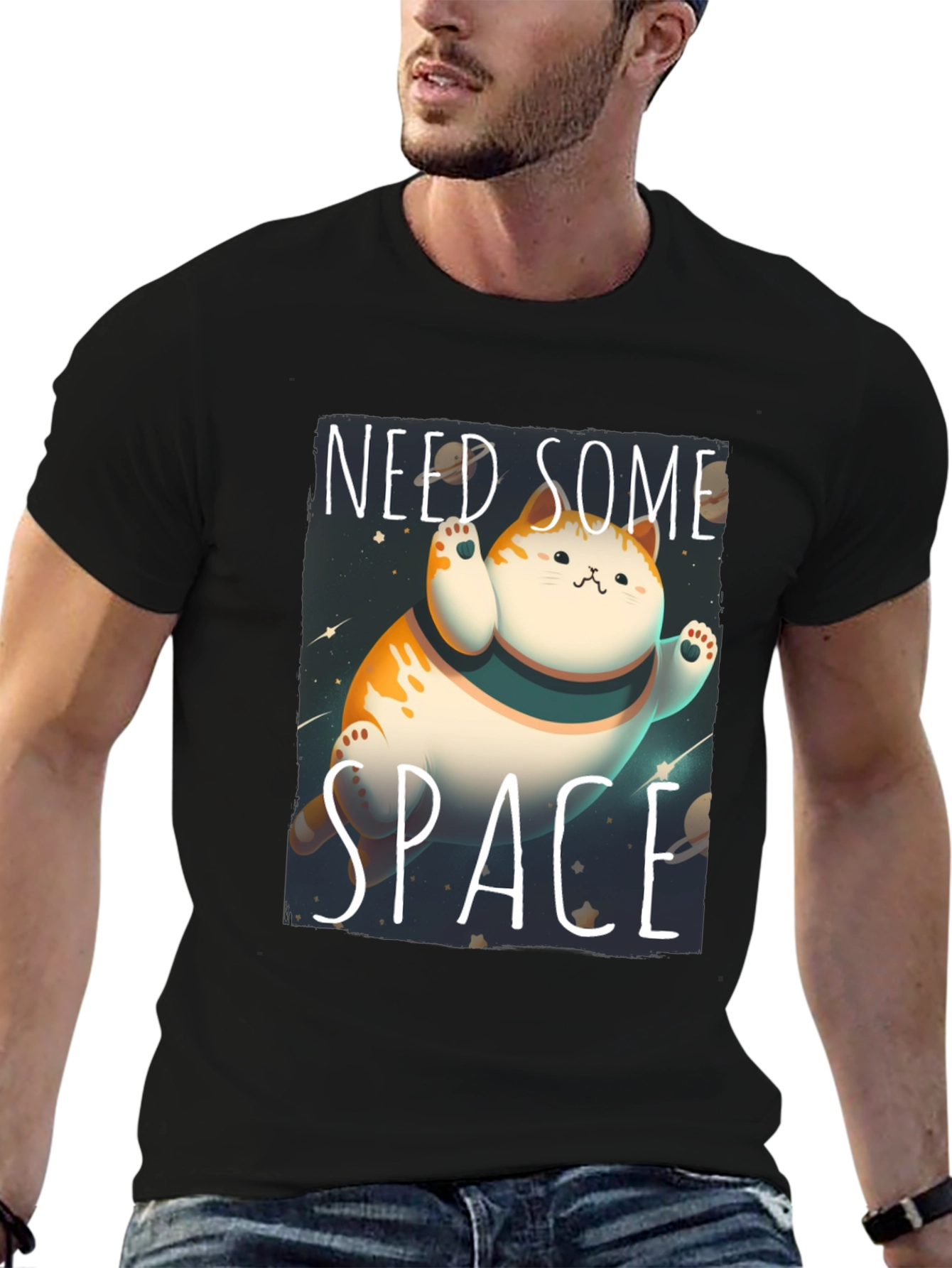 Need Some Space Cat T-Shirt - Galaxy Kitten Tee