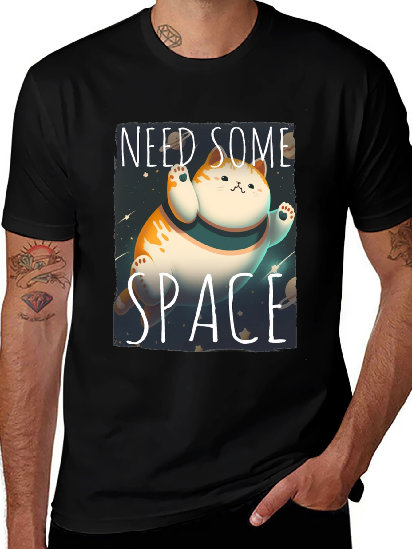 Need Some Space Cat T-Shirt - Galaxy Kitten Tee
