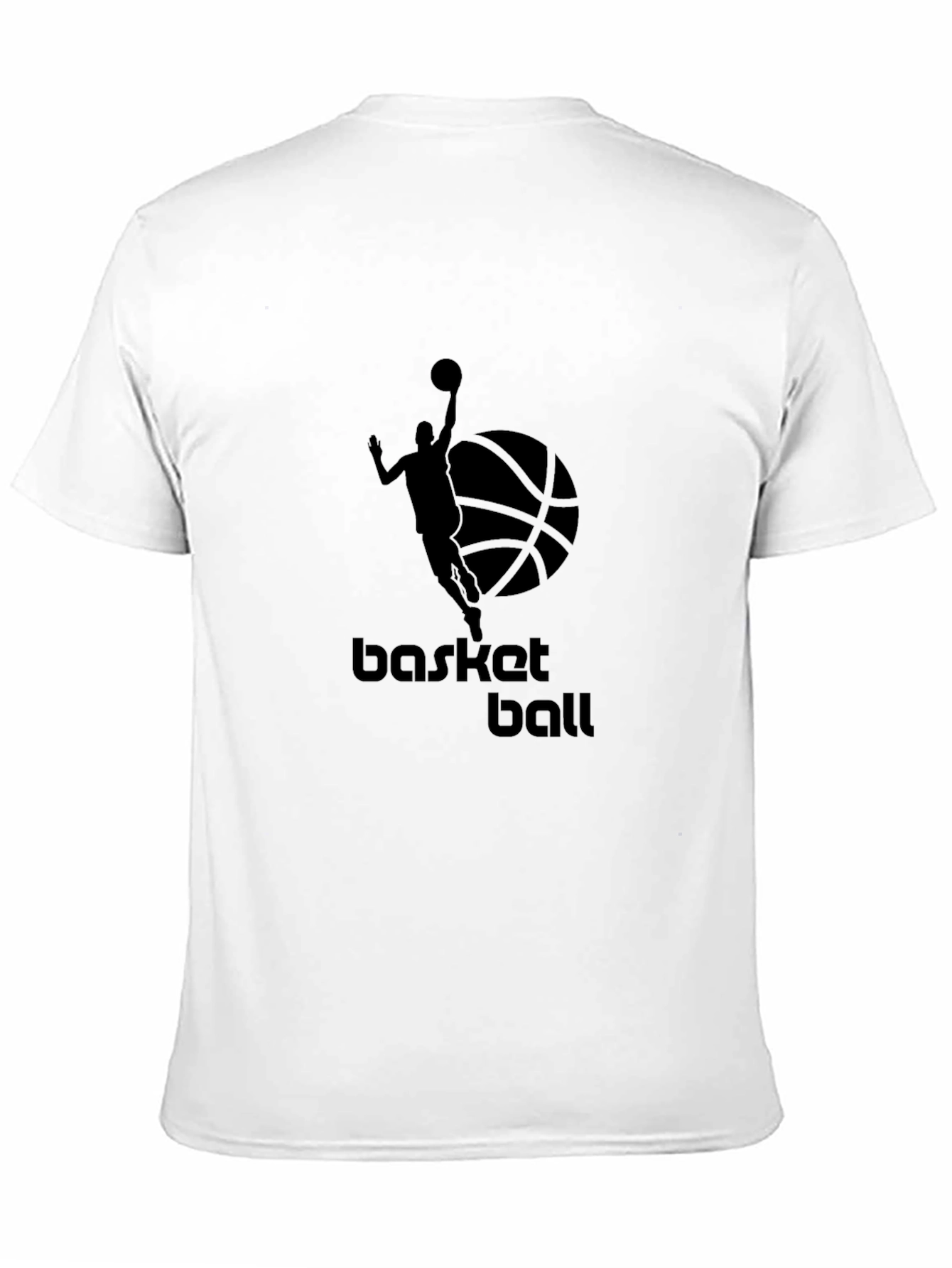 Mens Black Basketball Graphic Tee