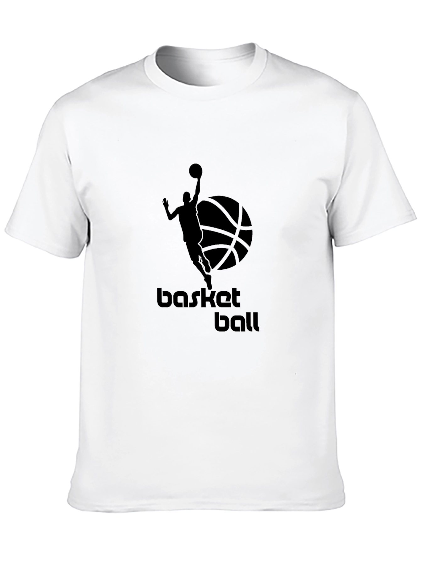 Mens Black Basketball Graphic Tee