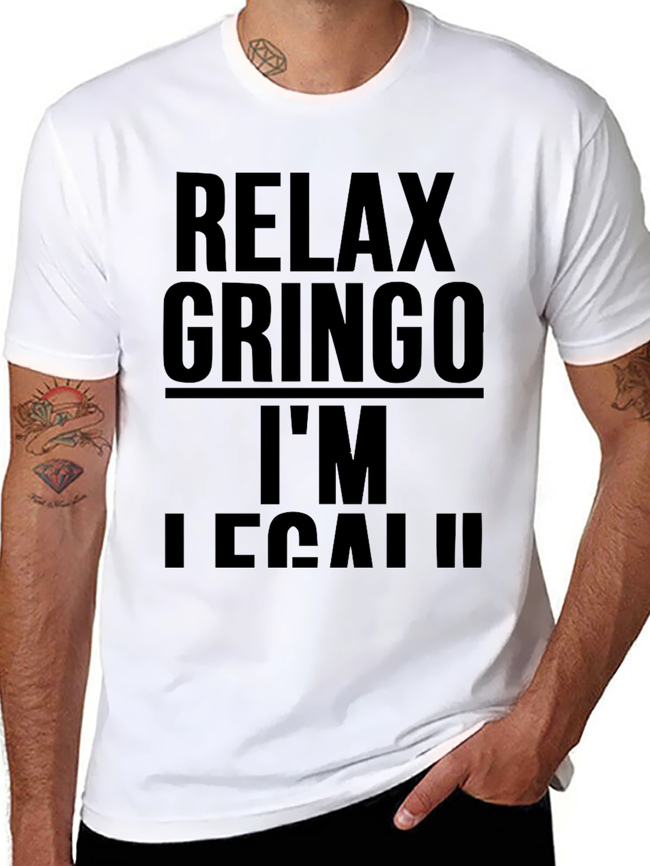 Relax Gringo Im Legal Black T-Shirt