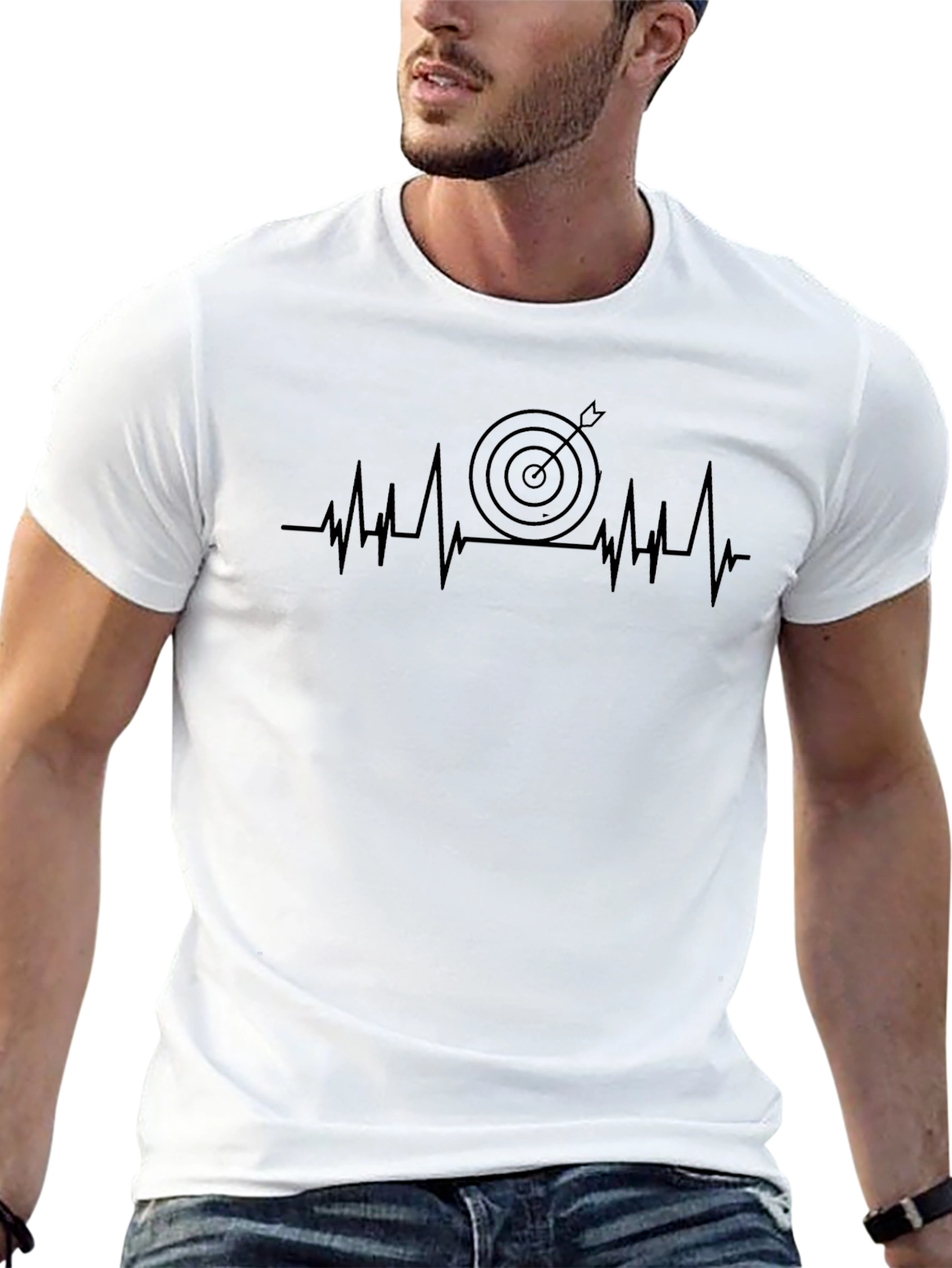 Target Heartbeat Black T-Shirt