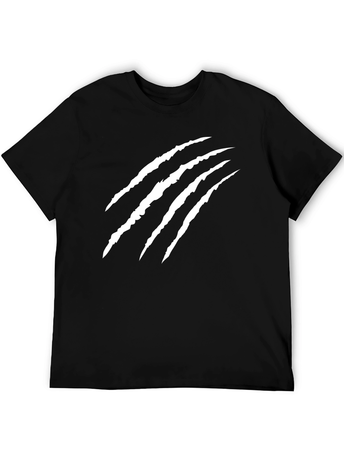Claw Scratch Graphic Black T-Shirt