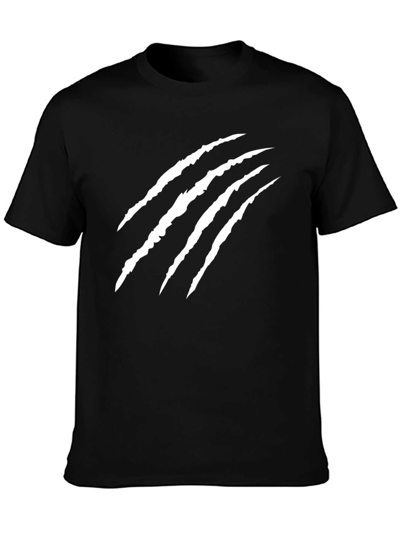 Claw Scratch Graphic Black T-Shirt