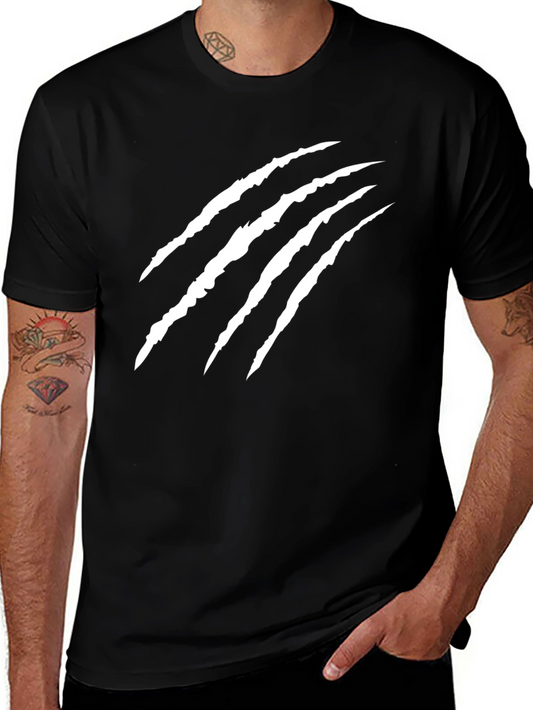 Claw Scratch Graphic Black T-Shirt