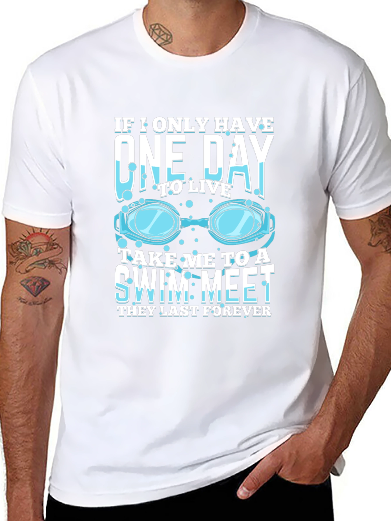 Swim Meet T-Shirt - One Day to Live
