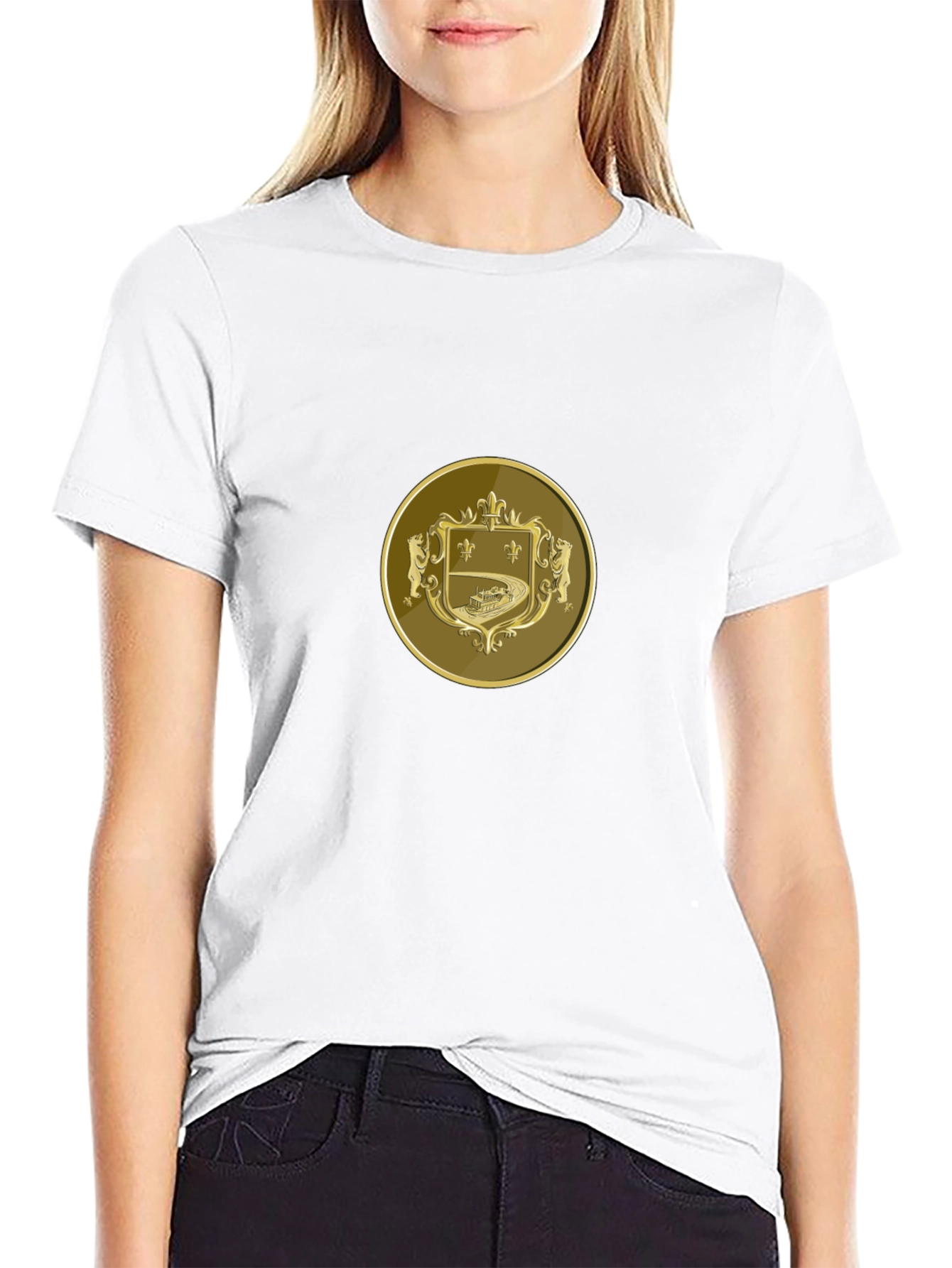 Emblem Graphic Black T-Shirt