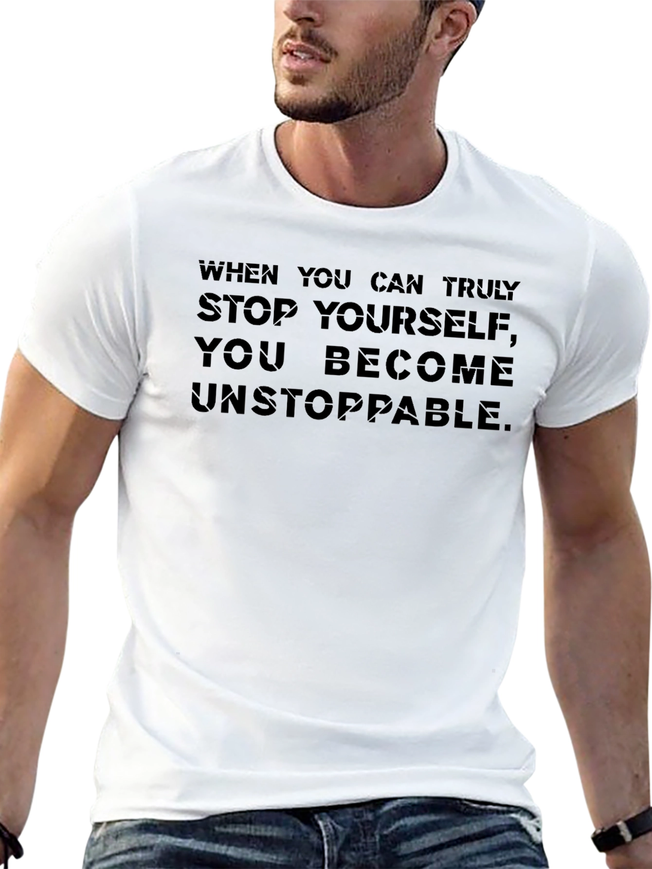 Unstoppable Motivation Black T-Shirt