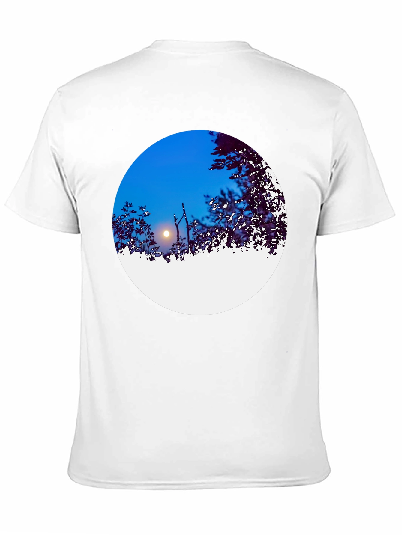 Night Sky Circle Graphic Tee - Black