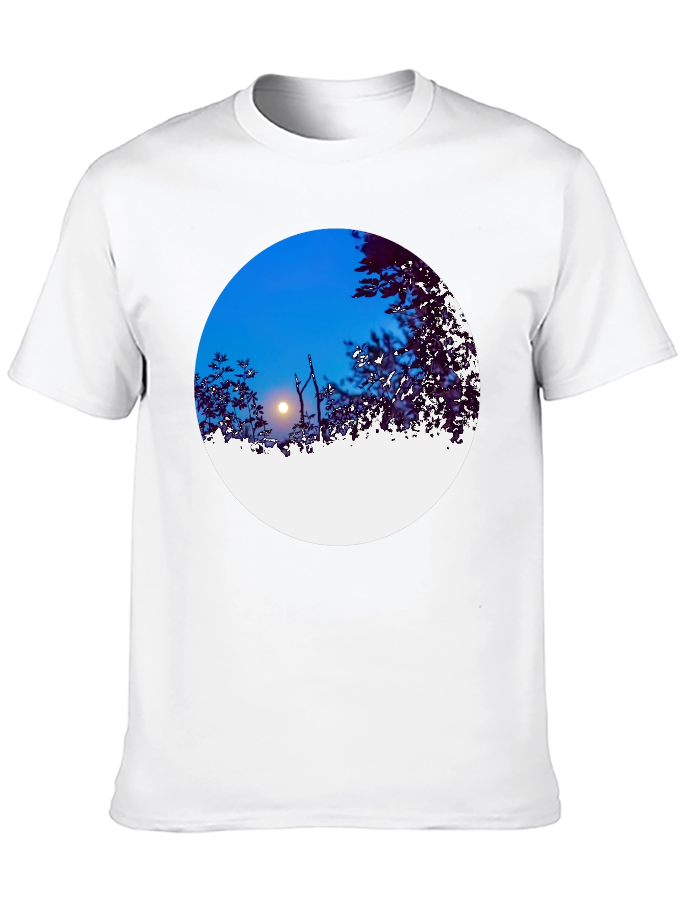 Night Sky Circle Graphic Tee - Black