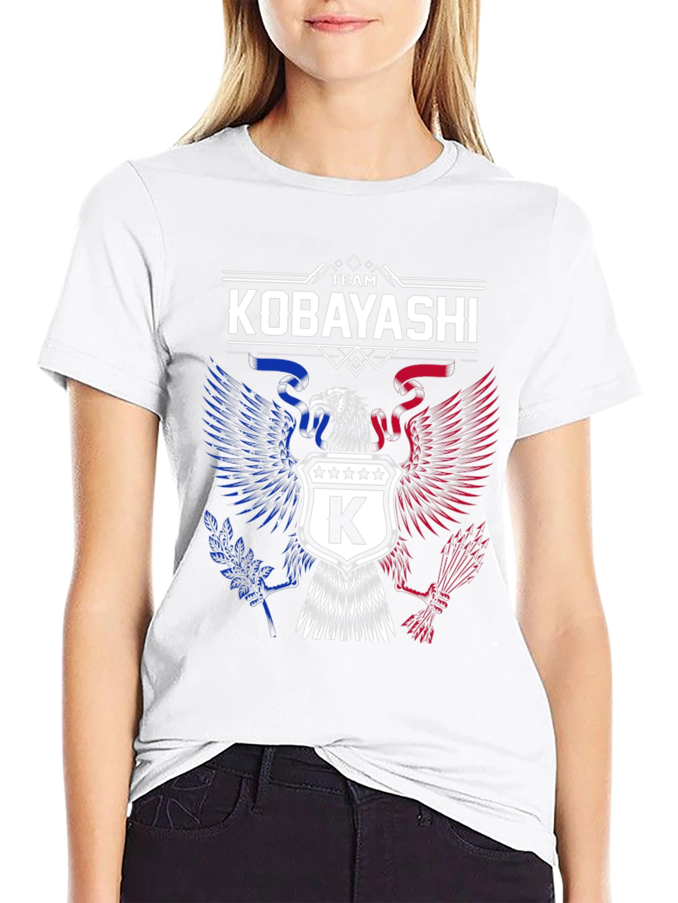 Team Kobayashi Graphic T-Shirt - Patriotic Eagle Design