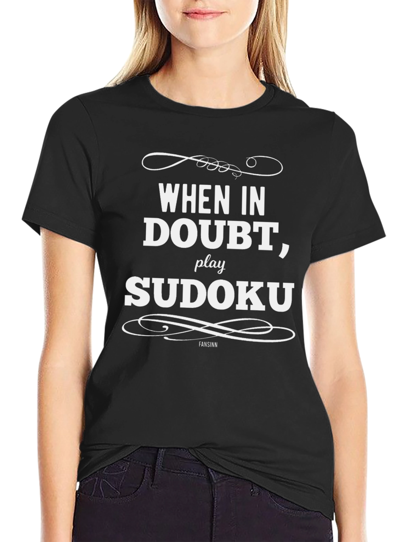 When in Doubt Play Sudoku - Graphic T-Shirt