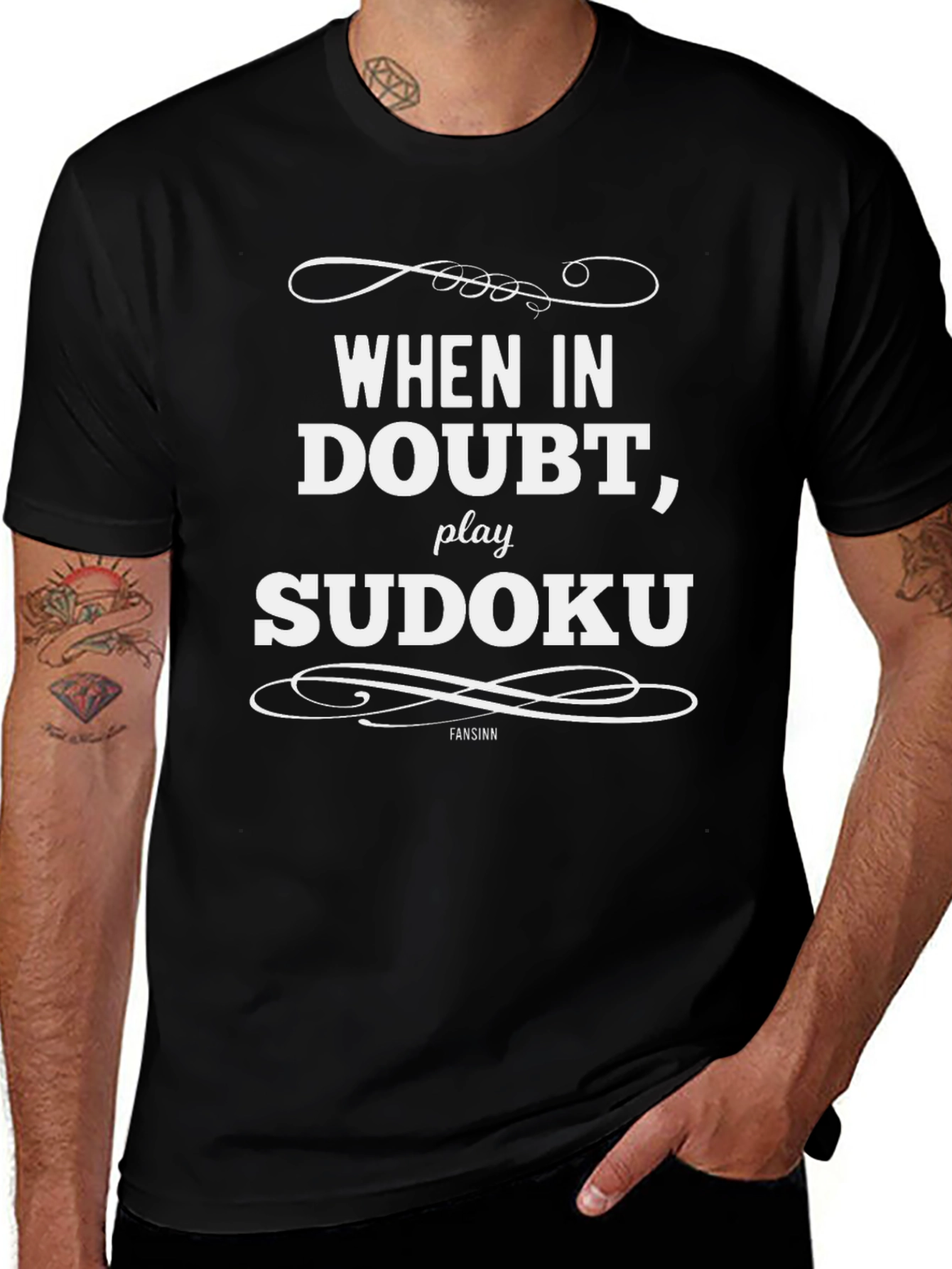 When in Doubt Play Sudoku - Graphic T-Shirt