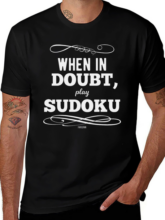 When in Doubt Play Sudoku - Graphic T-Shirt