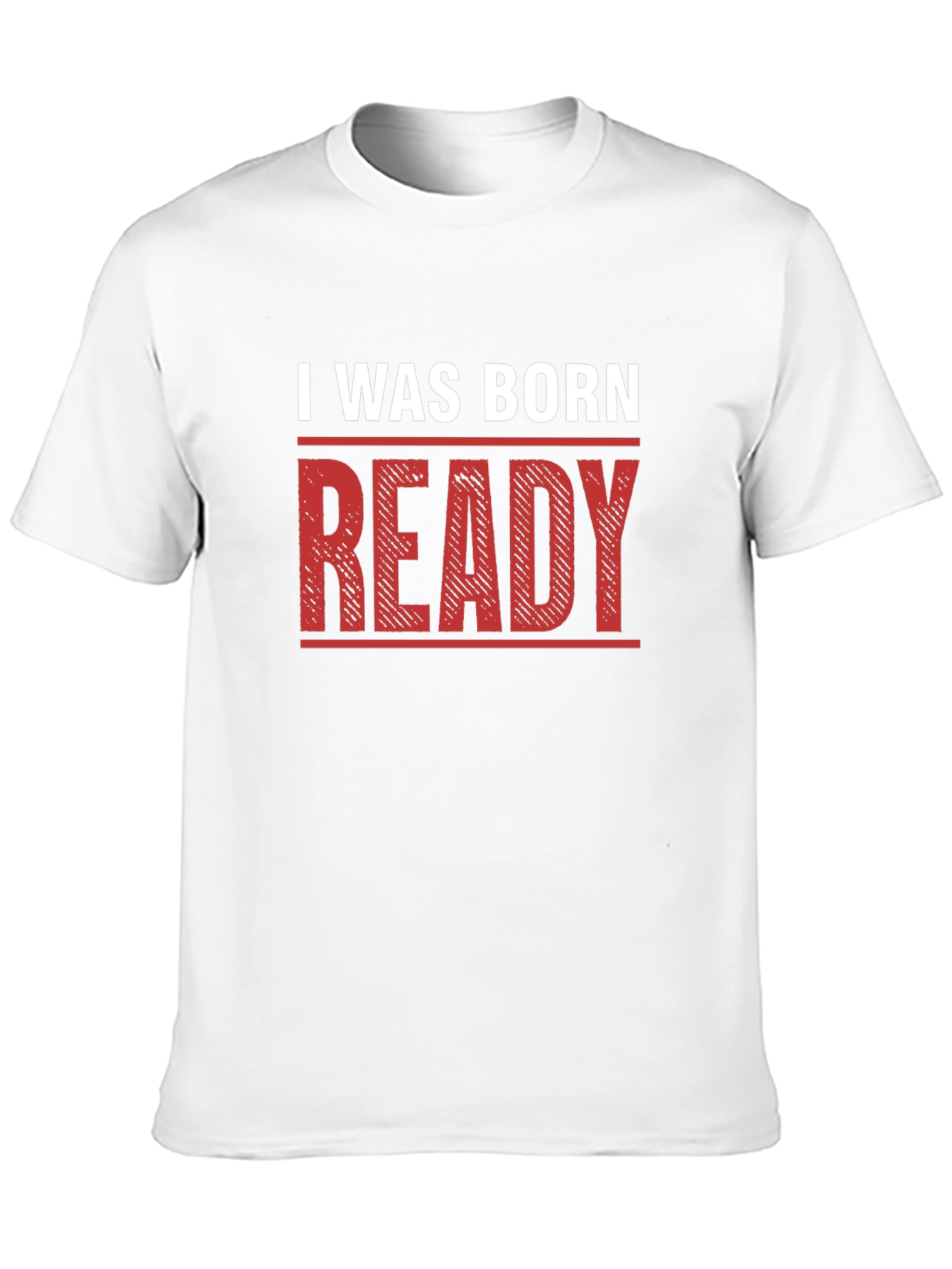 I Was Born Ready Graphic T-Shirt - Black