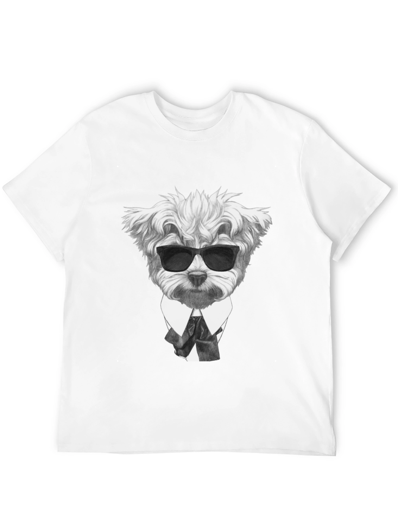 Dog in Suit Graphic T-Shirt - Cool Canine Style