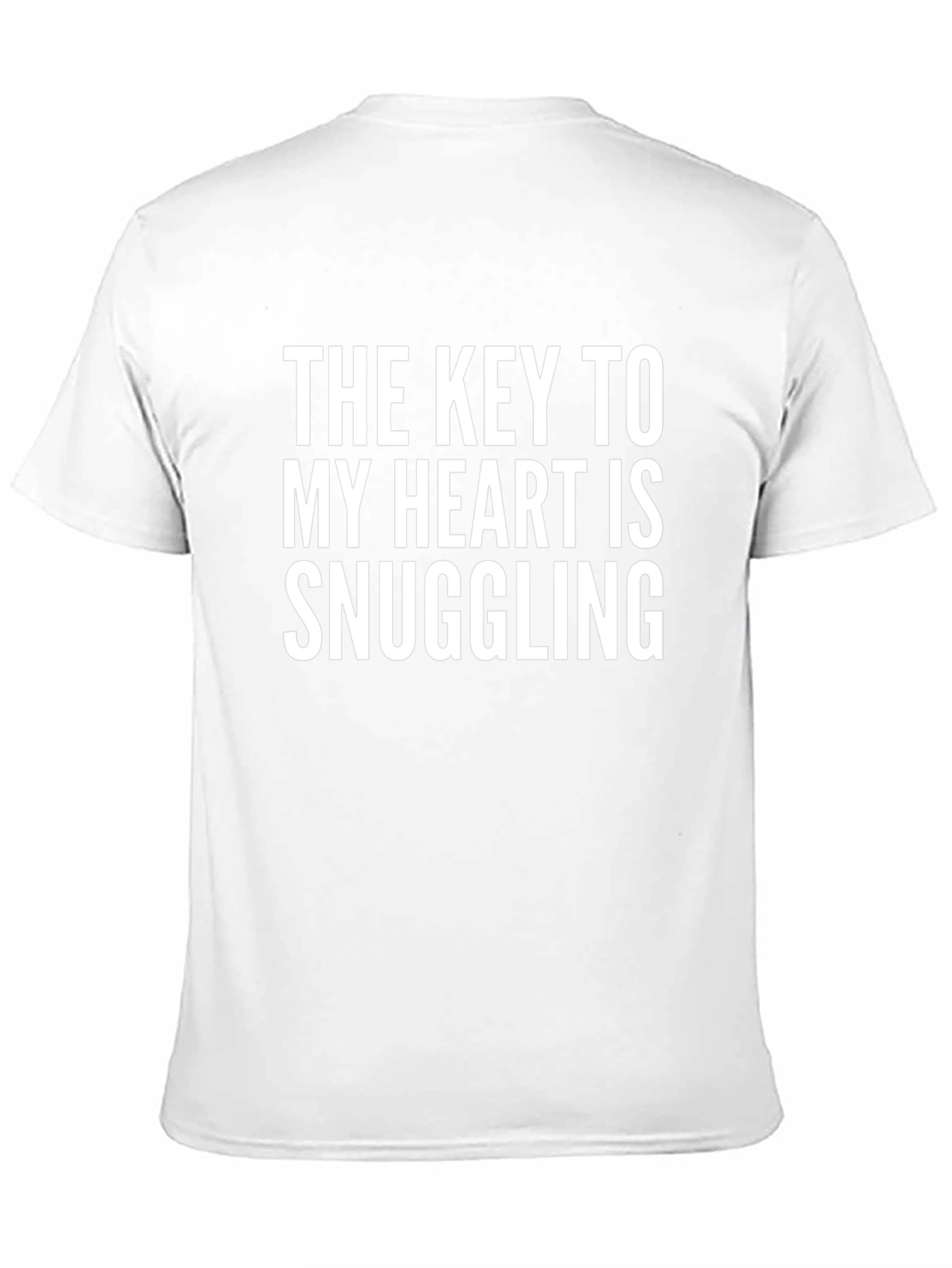 Snuggling Heart Graphic Tee - Comfy Black T-Shirt