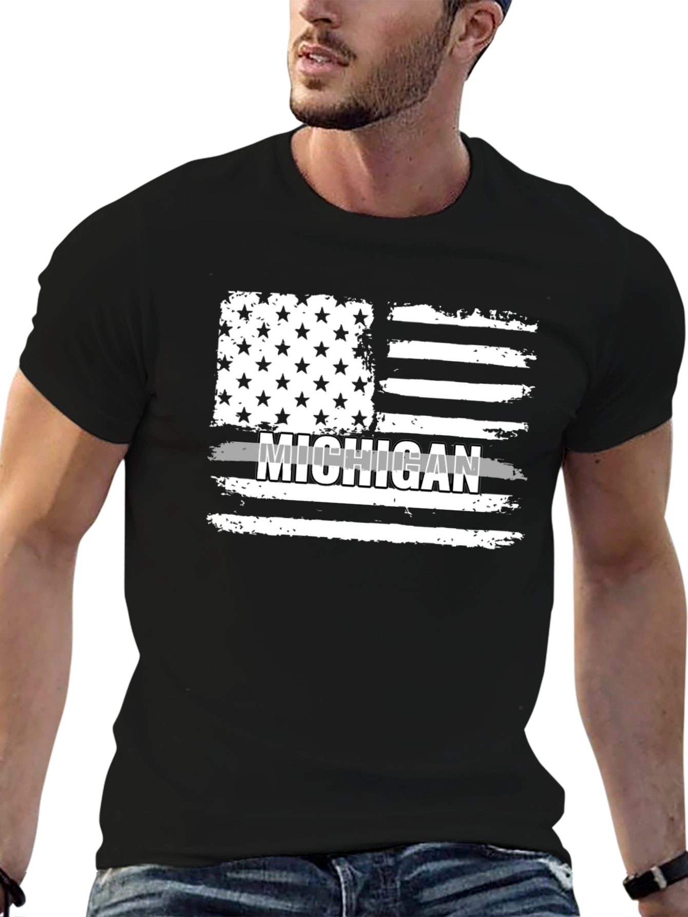 Michigan Flag Graphic Tee