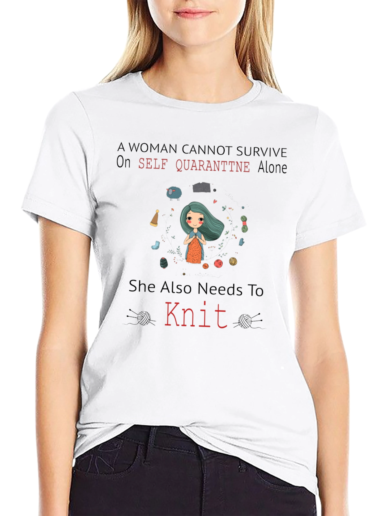 Quarantine Knit Tee - A Womans Essential