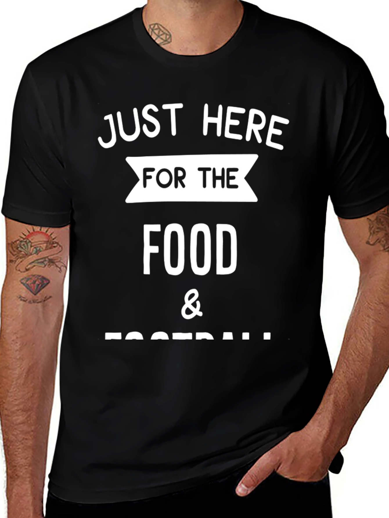 Just Here for the Food & Football T-Shirt