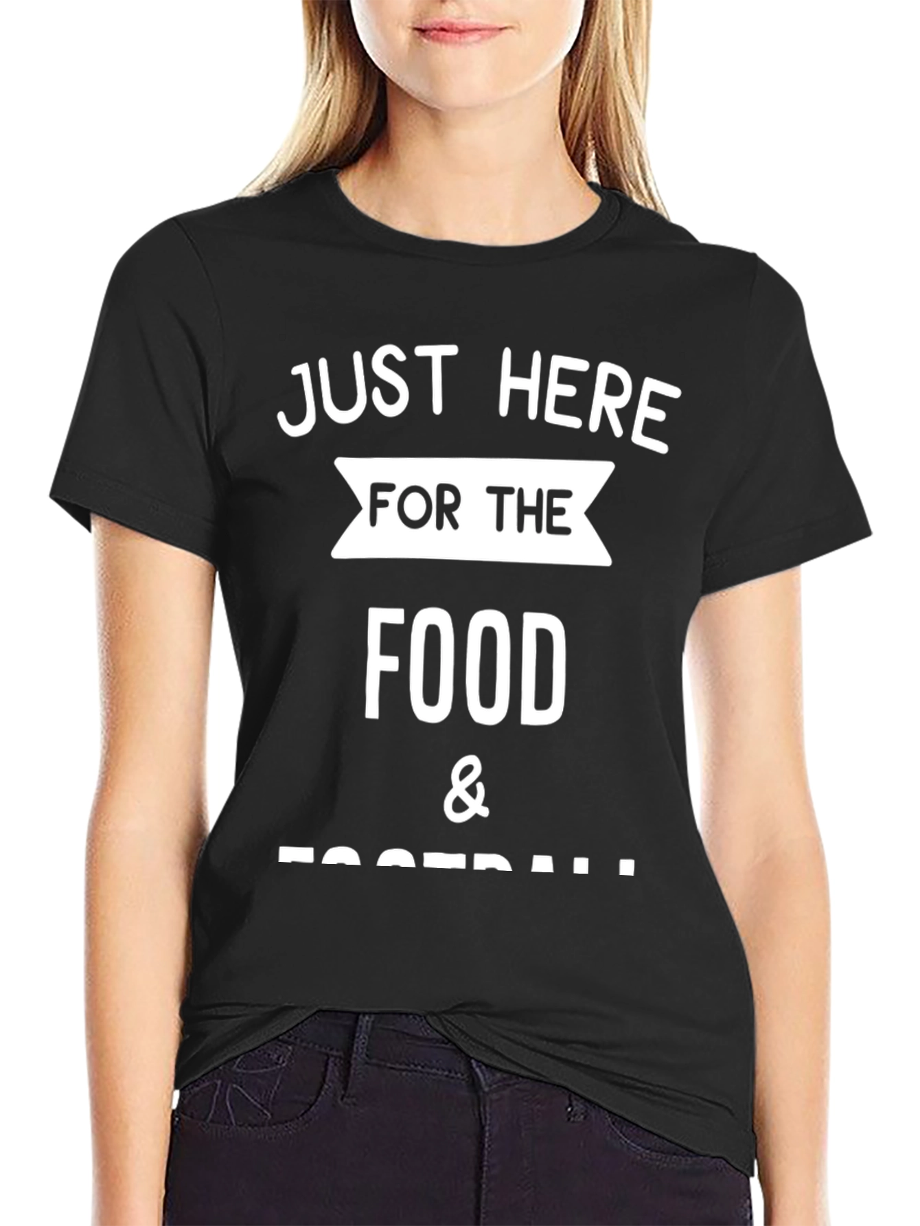 Just Here for the Food & Football T-Shirt