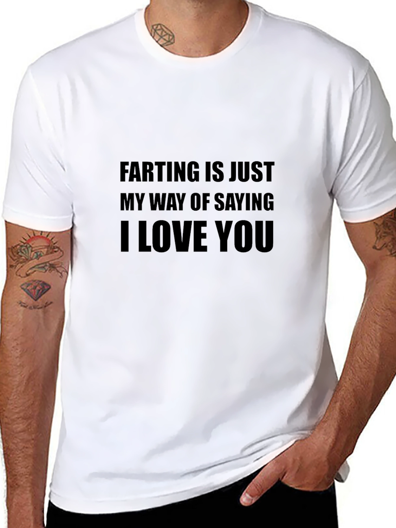 Funny I Love You Farting T-Shirt