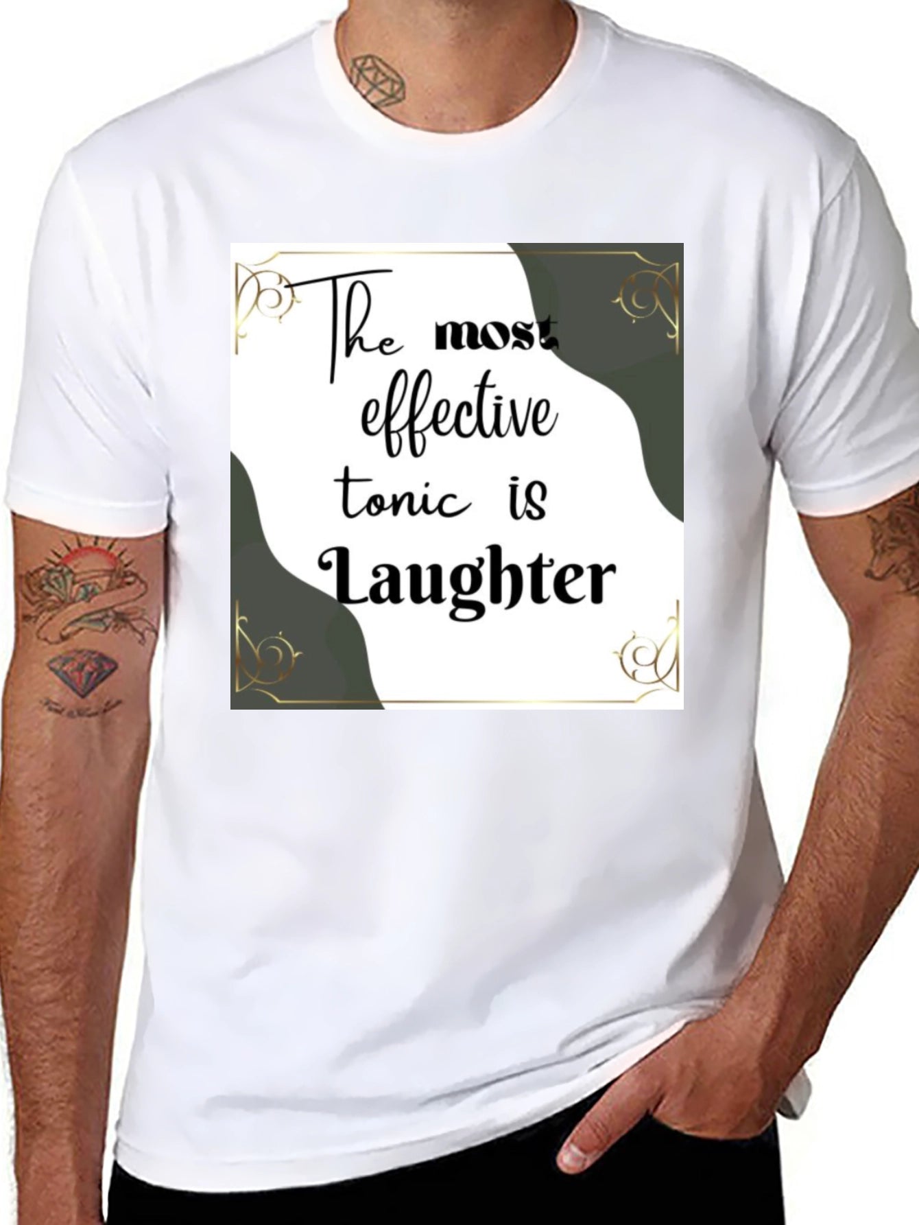 Laughter Tonic Black Graphic Tee