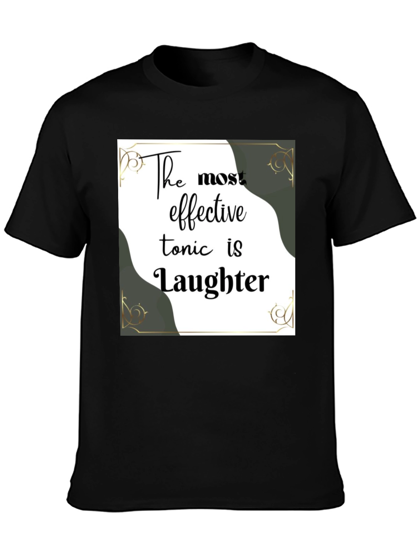 Laughter Tonic Black Graphic Tee