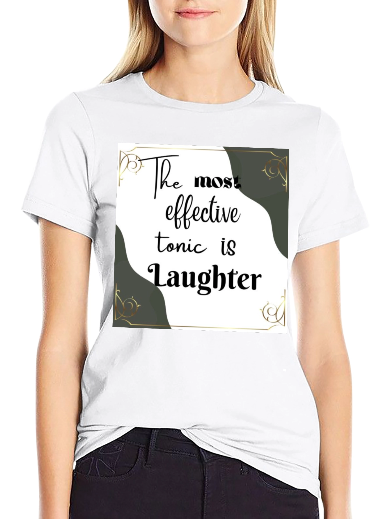 Laughter Tonic Black Graphic Tee