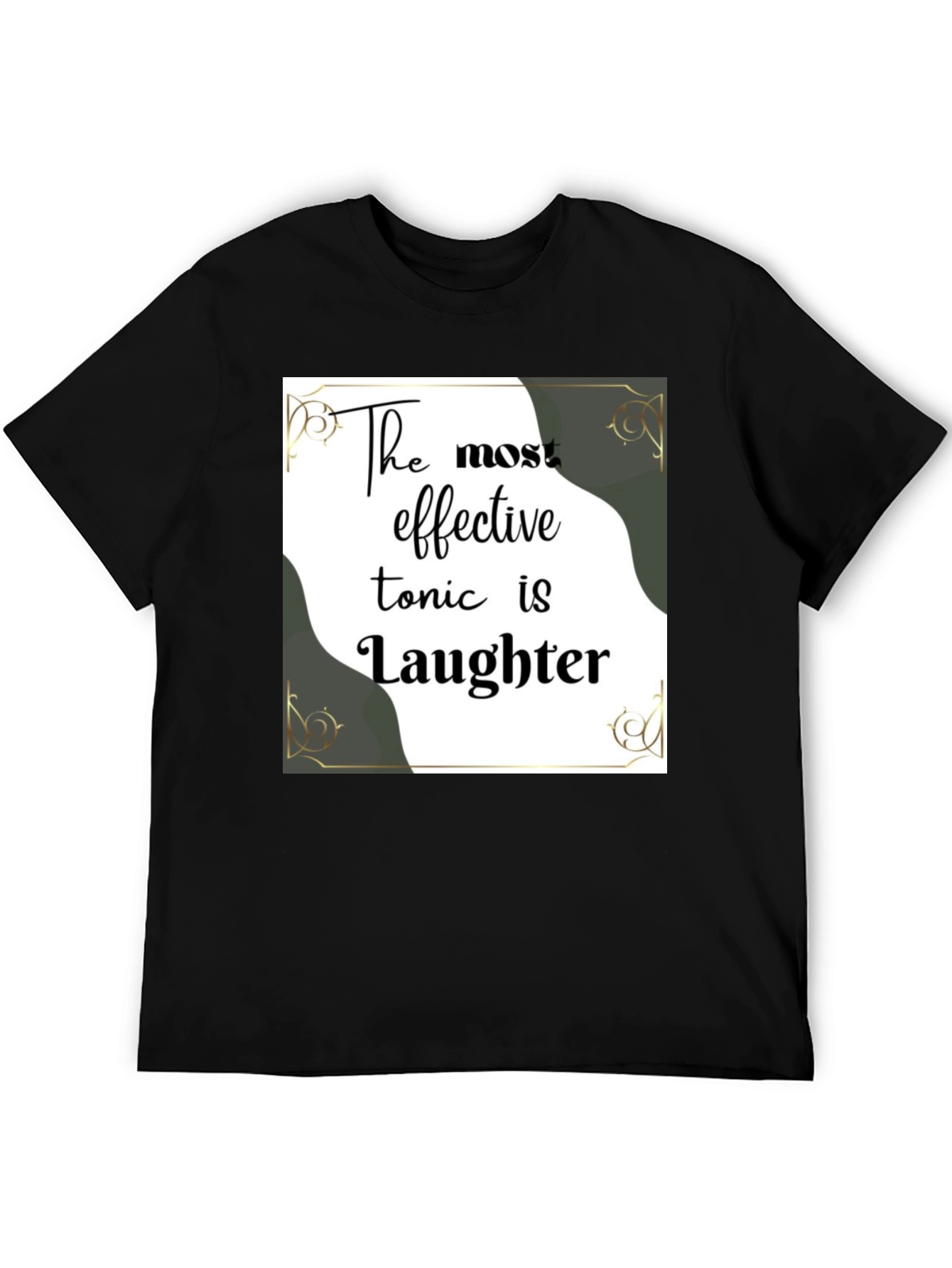 Laughter Tonic Black Graphic Tee